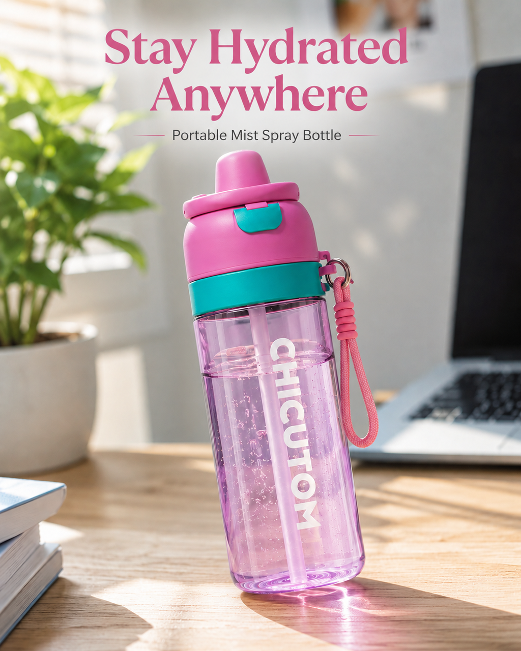 CHICUTOM™ Cooling Mist Bottle | 700ML Hydration + Refresh Spray