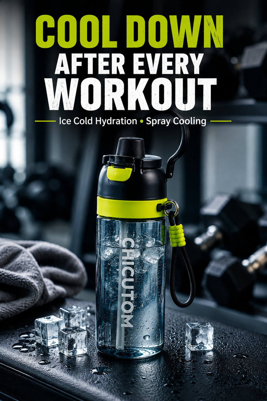 CHICUTOM™ Cooling Mist Bottle | 700ML Hydration + Refresh Spray