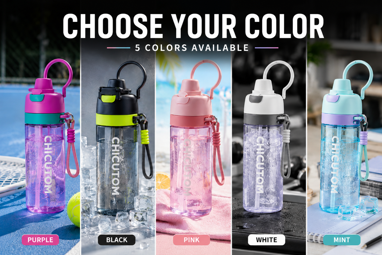 CHICUTOM™ Cooling Mist Bottle | 700ML Hydration + Refresh Spray