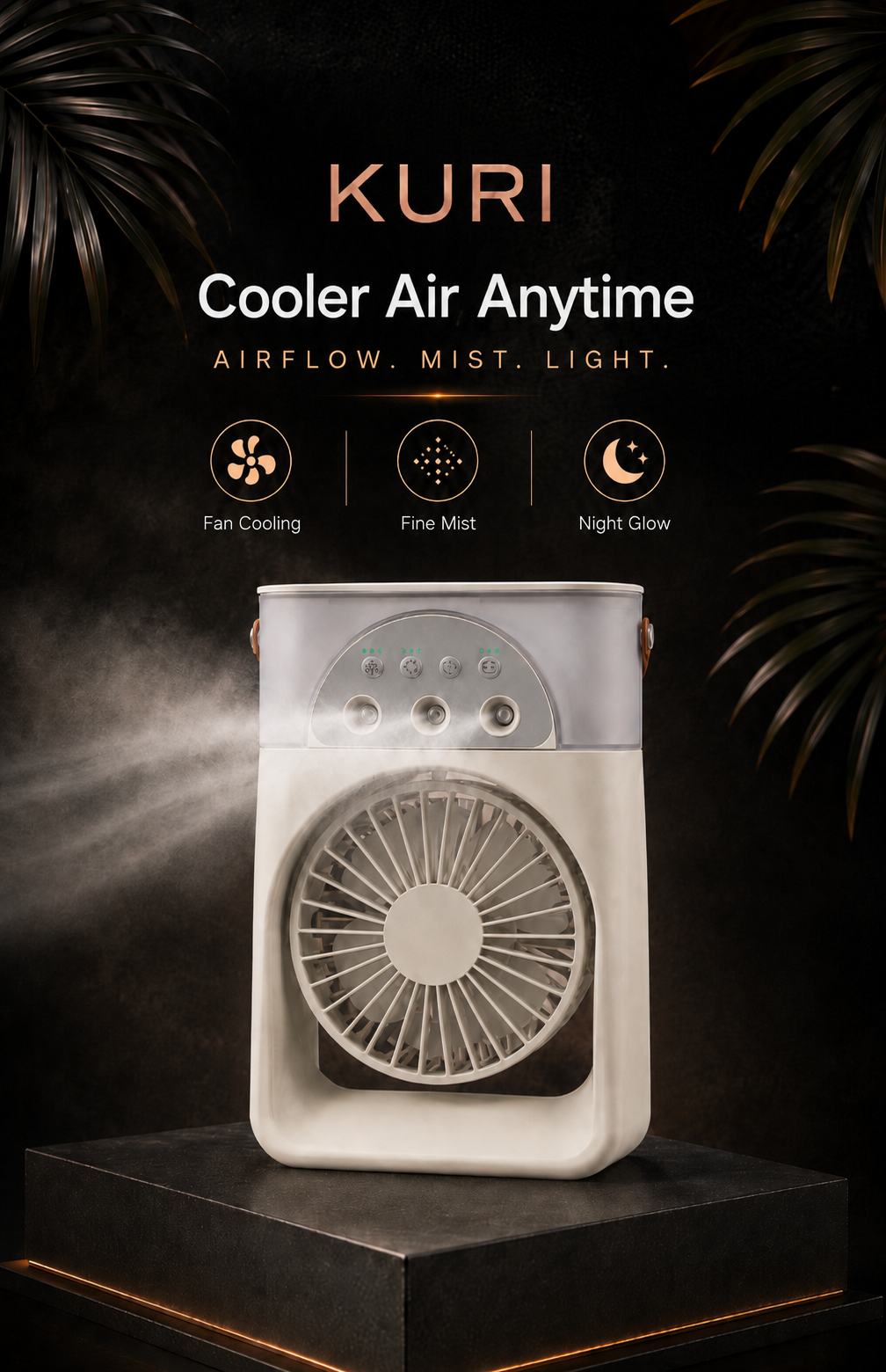 F9 Rechargeable Desktop Mist Fan
