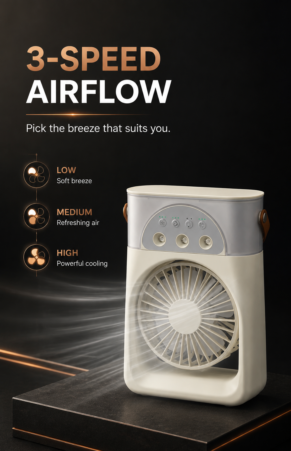 F9 Rechargeable Desktop Mist Fan