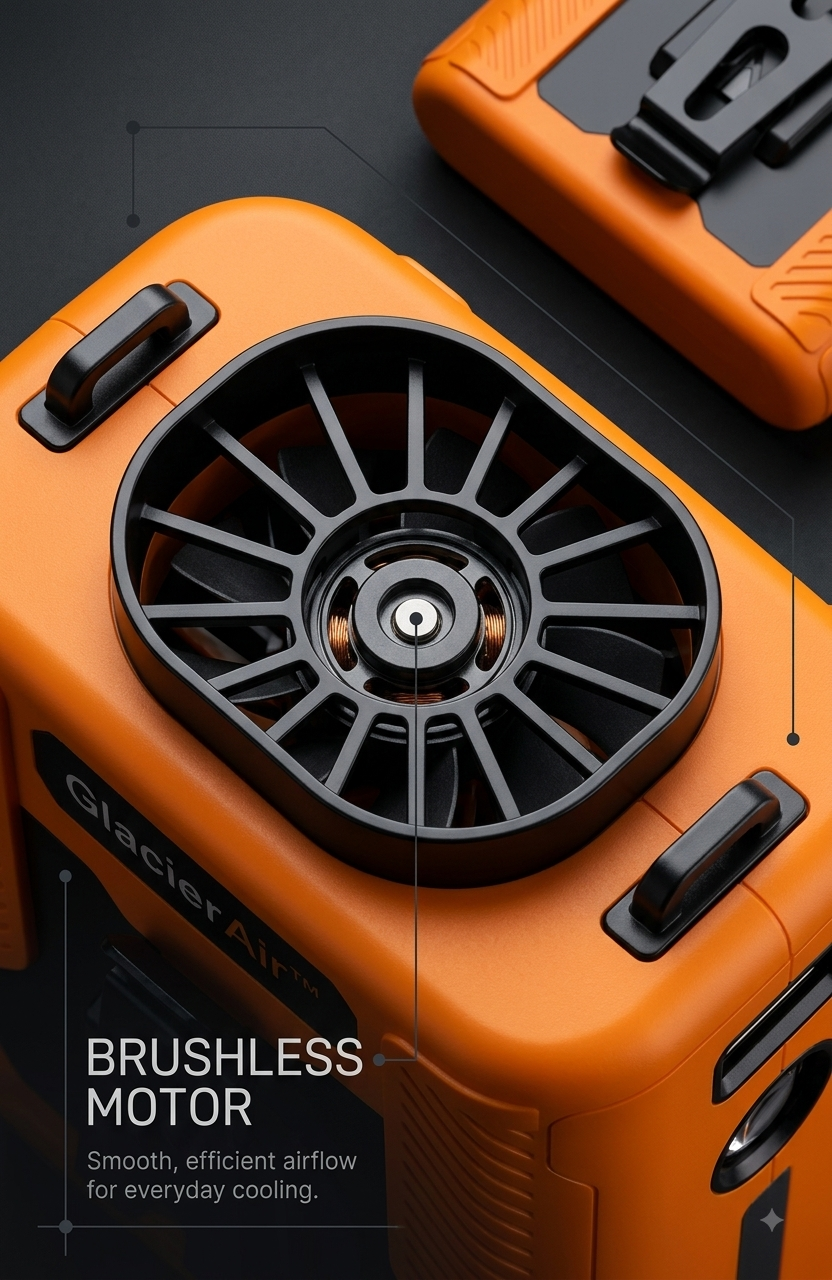 GlacierAir™ Ultra Portable Personal Cooling Fan