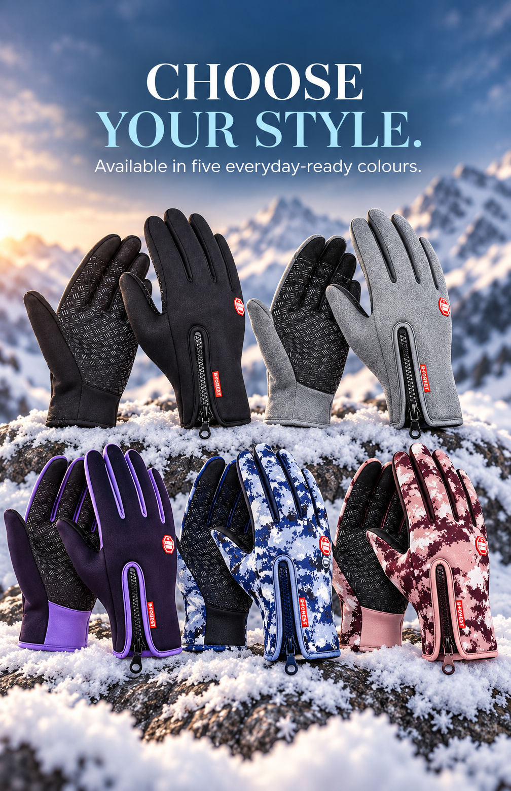 Fleece Touchscreen Gloves