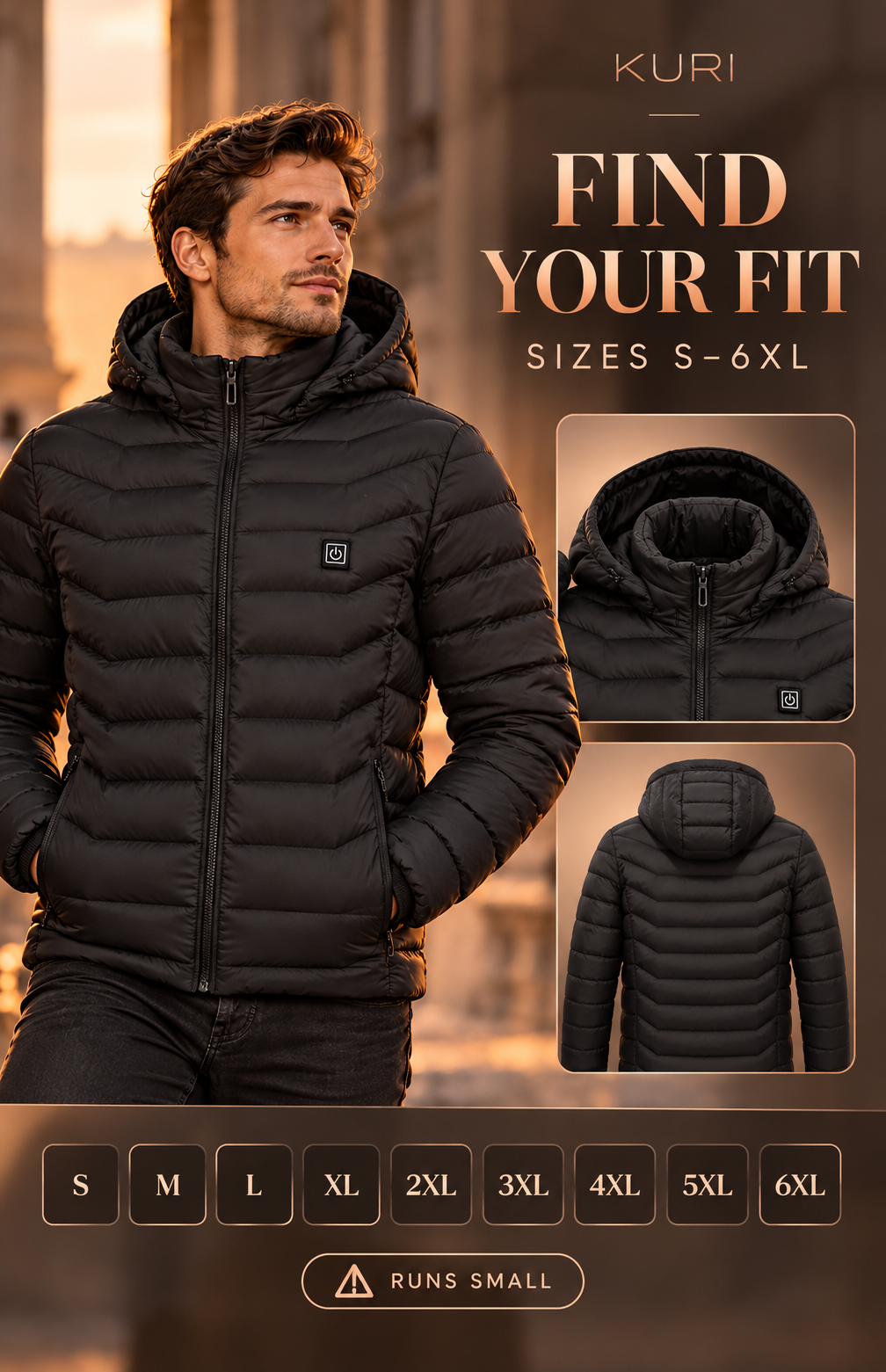 USB Heated Puffer Jacket