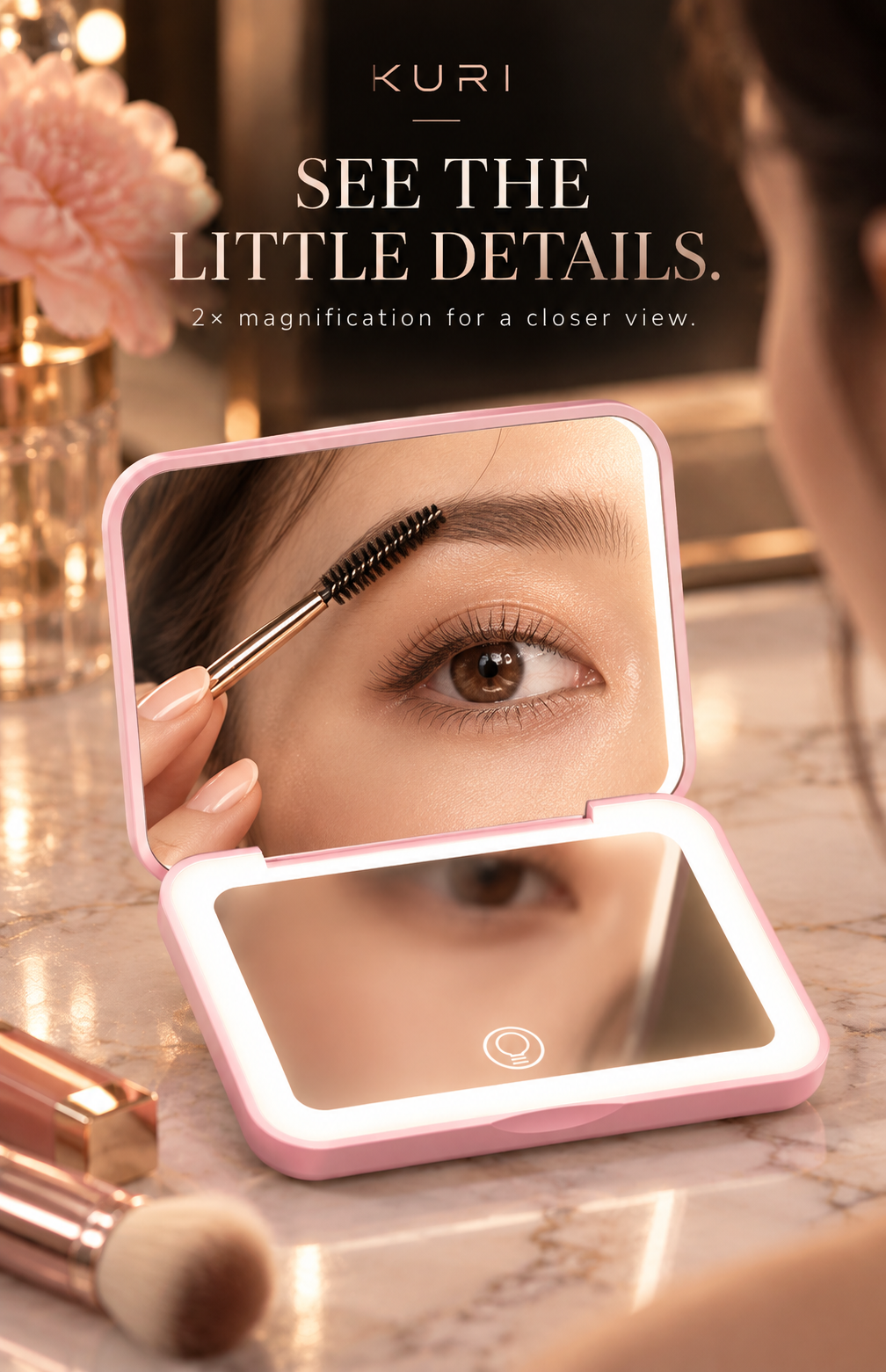 LED Compact Mirror