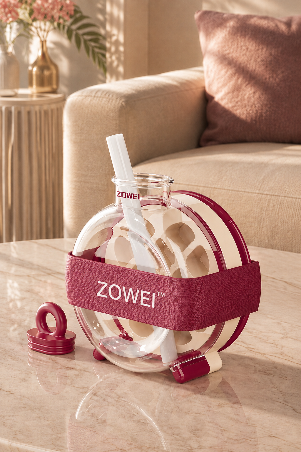 ZOWEI 2-in-1 ice-mold bottle for making ice and carrying drinks