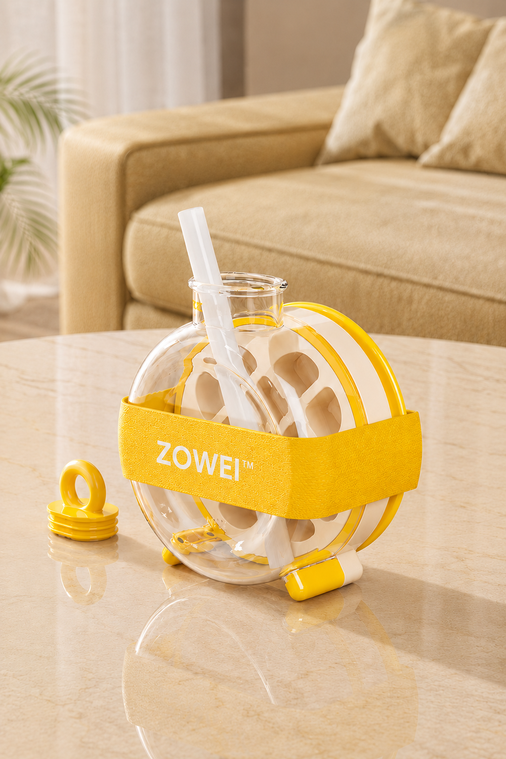 ZOWEI 2-in-1 ice-mold bottle for making ice and carrying drinks